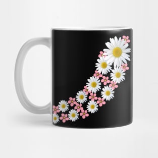 daisy flower, blooming daisies, pink blooms, blossoms Mug